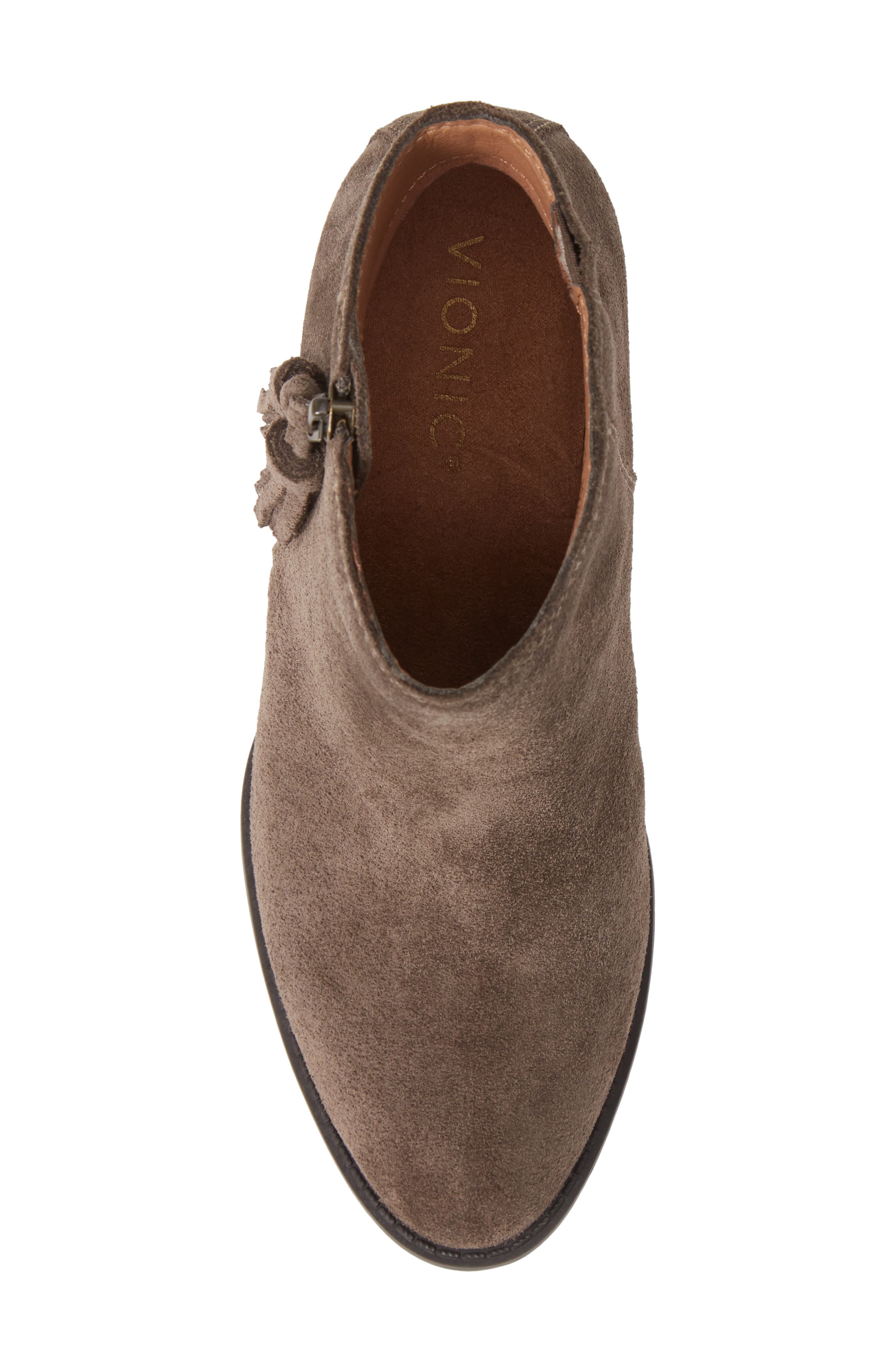 Madeline Bootie, Alternate, color, GREIGE WATERPROOF SUEDE