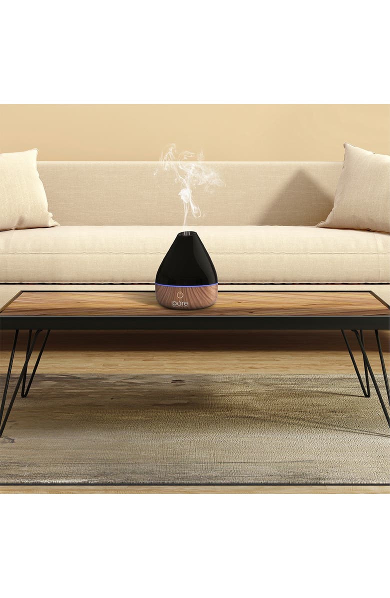 PURE ENRICHMENT PureSpa Natural Essential Oil Diffuser - Black, Alternate, color,