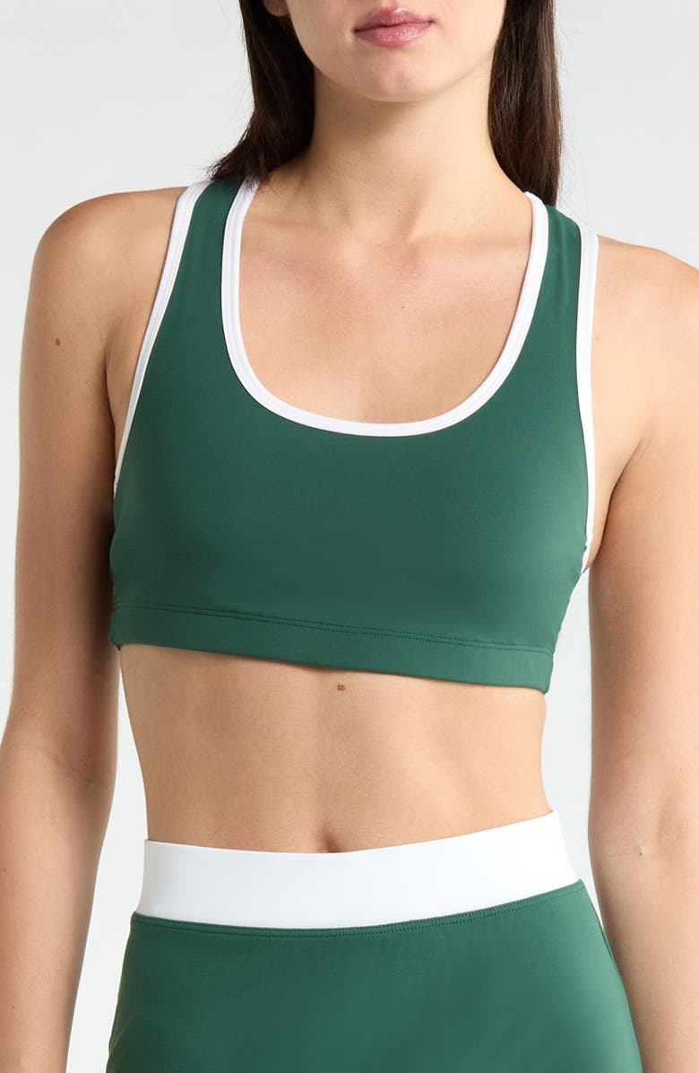 Year of Ours Sport Court Scoop Neck Sports Bra, Main, color, Turf White