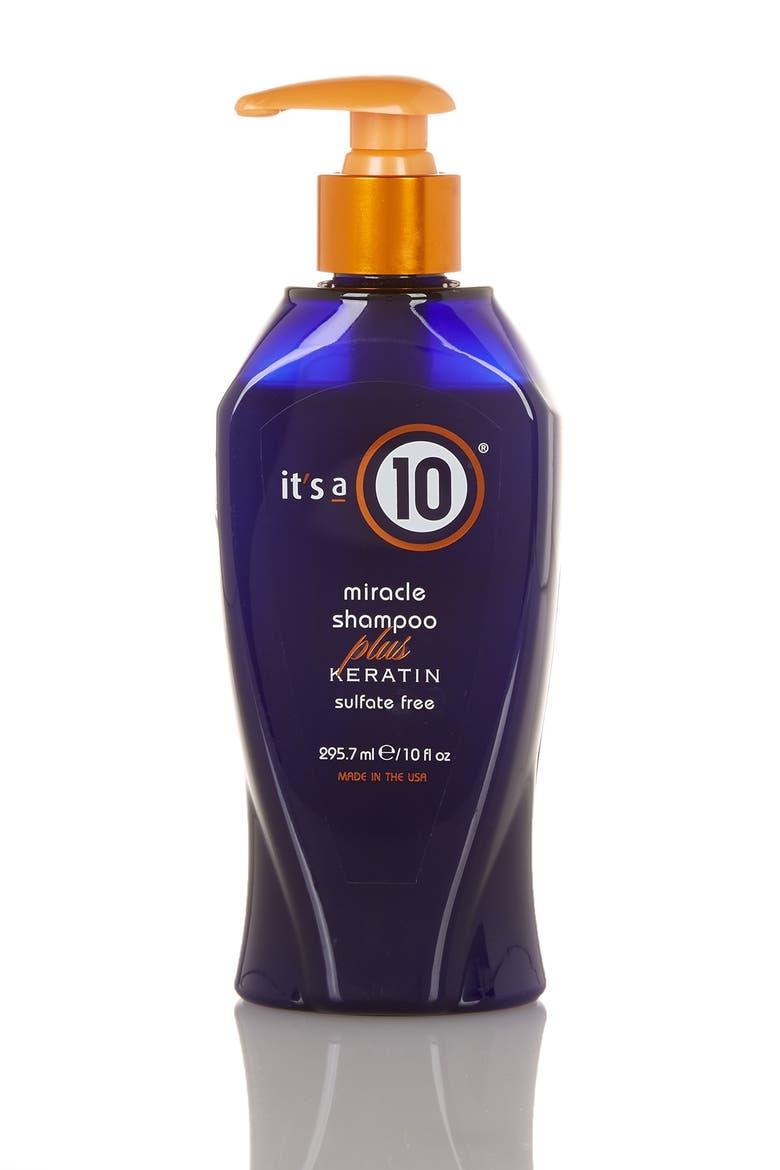 Miracle Shampoo Plus Keratin - 10 oz., Main, color, NO COLOR