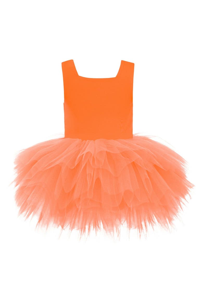 Neon Tutu Dress, Main, color, Coral