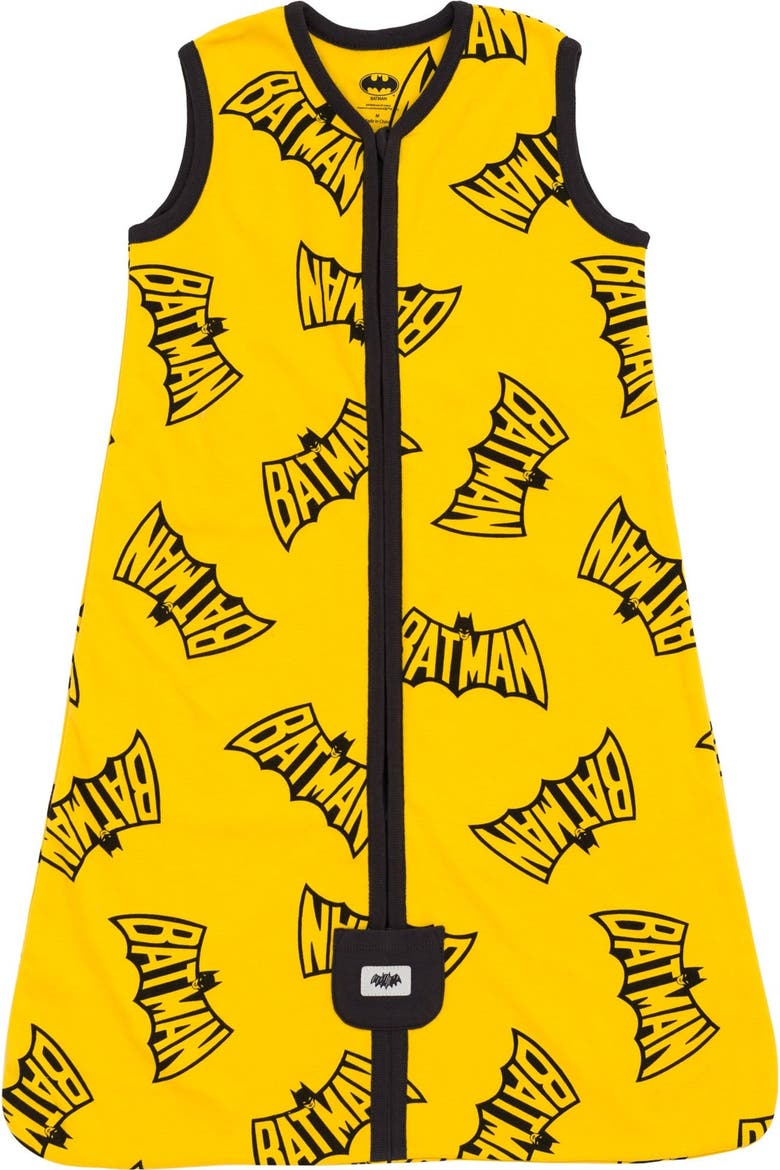 Justice League Batman Sleeveless Sleep Sack Set, Alternate, color, Batman Black Yellow