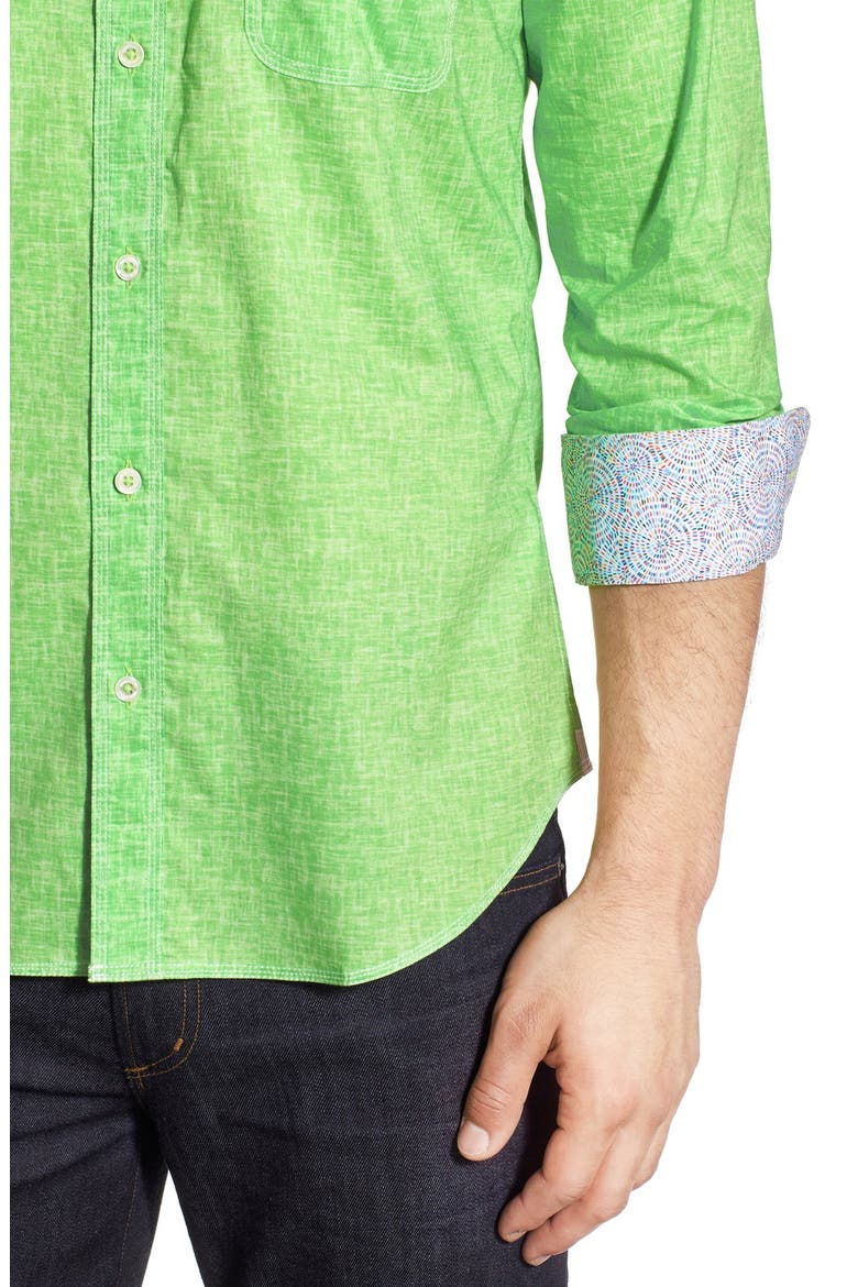 Shaped Fit Sport Shirt, Alternate, color, PARADISE