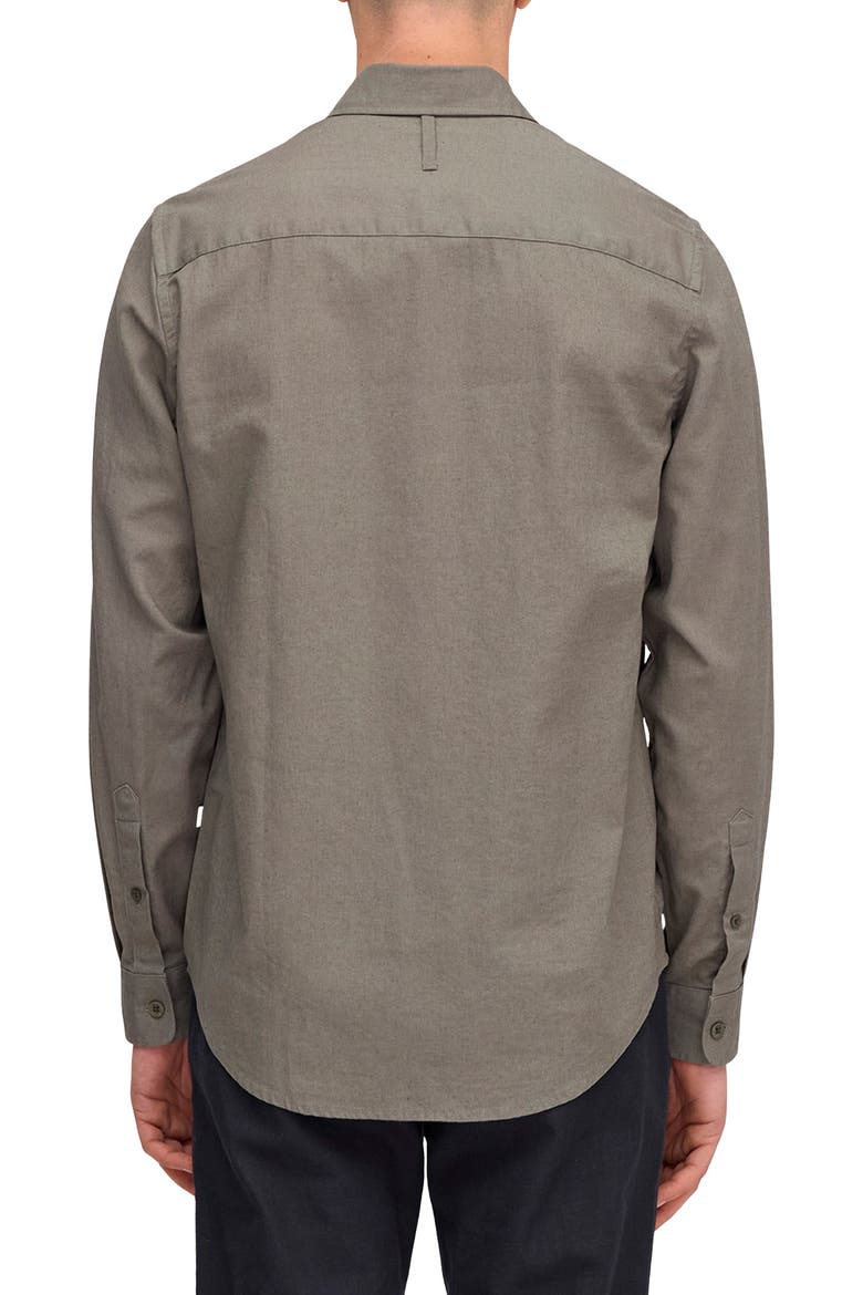 Asher Button-Down Shirt, Alternate, color, CAPERS