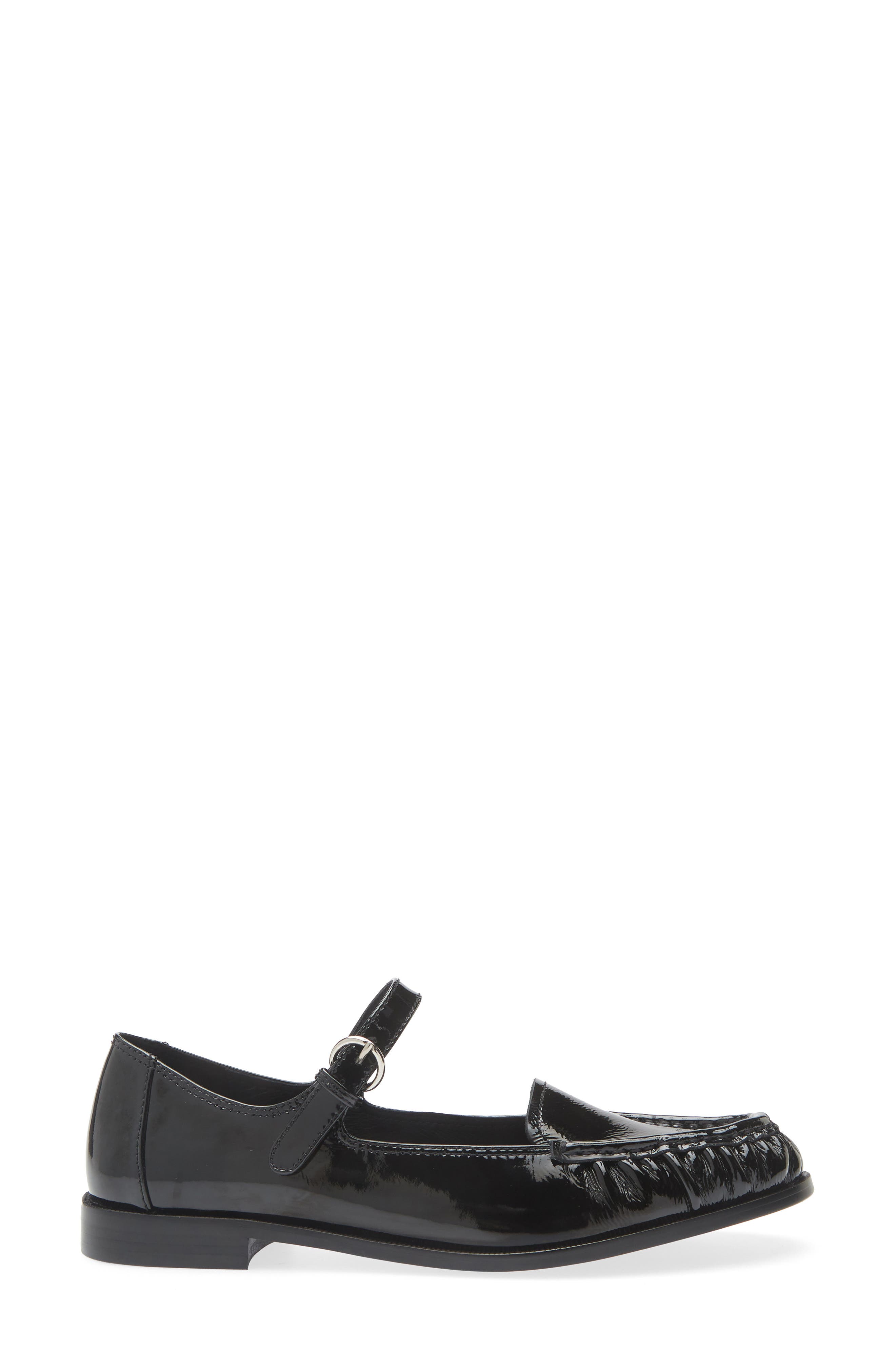 Jeffrey Campbell Lillith Mary Jane Flat, Alternate, color, Black Patent