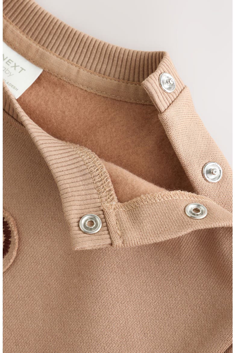 Kids' Bear Sweatshirt and Pants Set, Alternate, color, BROWN