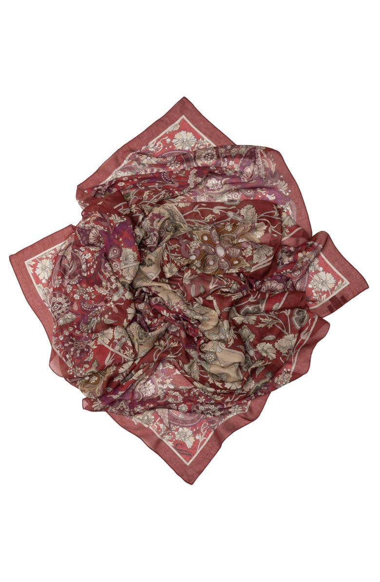 Elizabetta Stella - Modal Cashmere Scarf Shawl for Women, Alternate, color, Berry Red