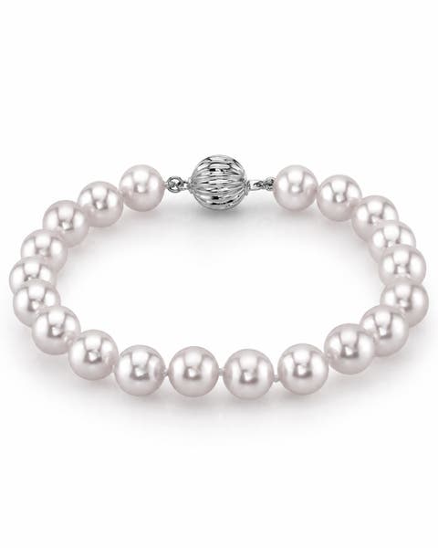 8-9mm White South Sea Pearl Bracelet - Premier AAAA Quality