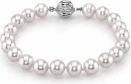 The Pearl Source 8-9mm White South Sea Pearl Bracelet