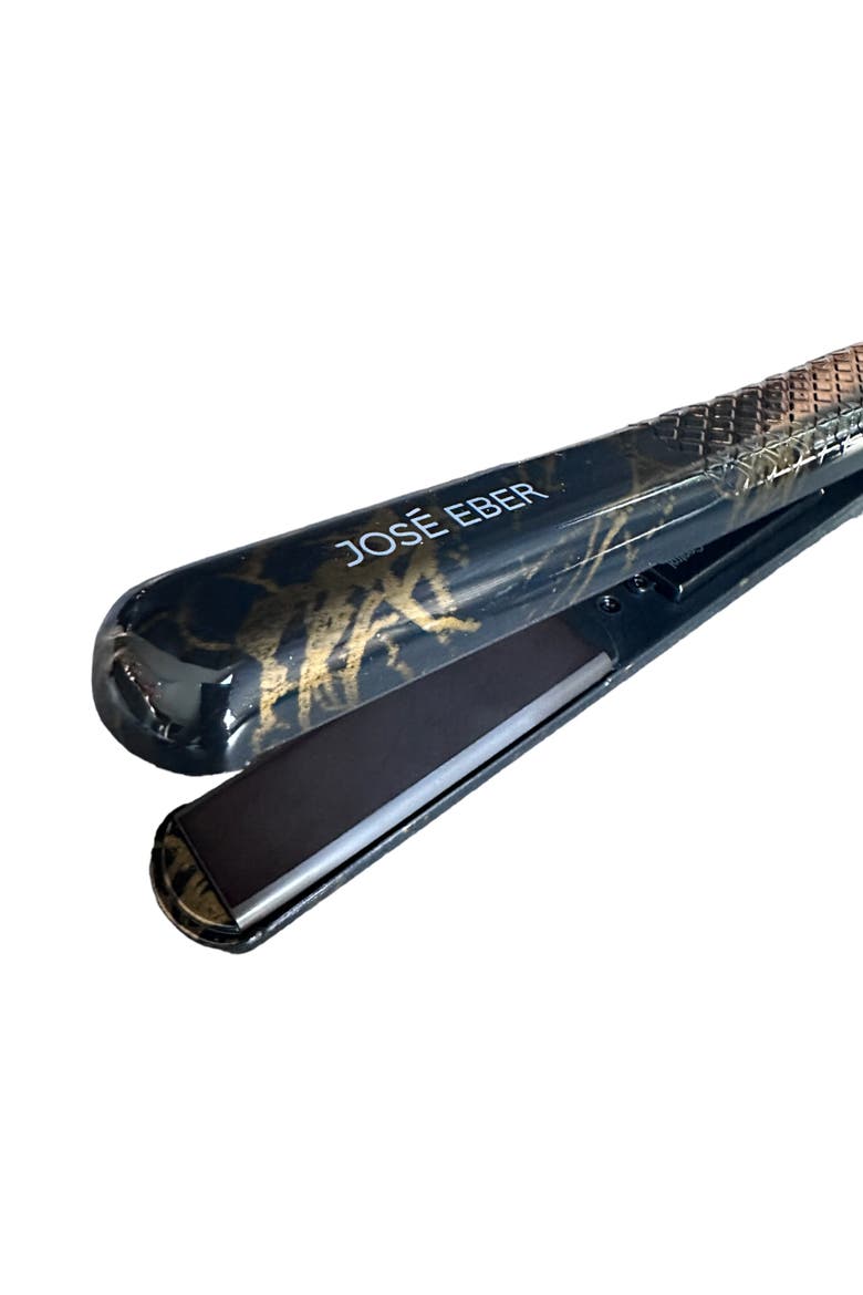 100% Pure Ceramic Flat Iron Black Marble, Alternate, color, Black