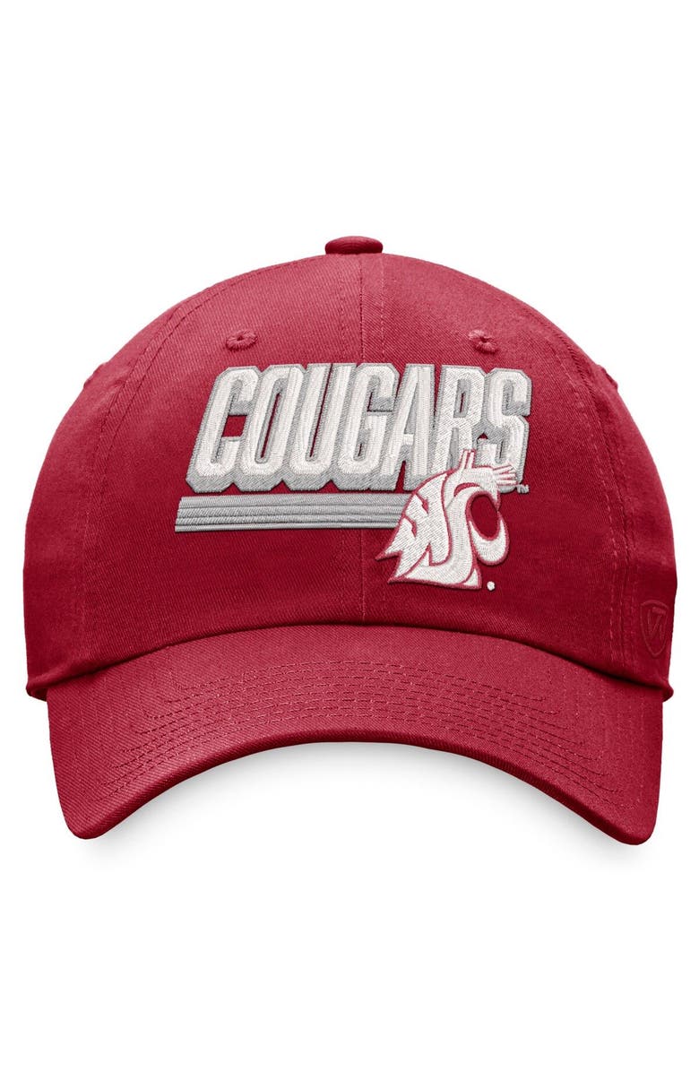 TOP OF THE WORLD Men's Top of the World Crimson Washington State Cougars Slice Adjustable Hat, Alternate, color, Green