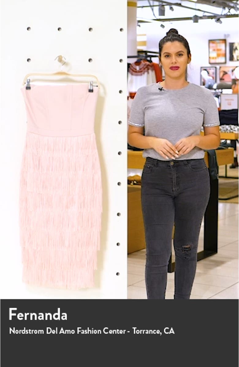 Bandeau Fringe Midi Dress, sales video thumbnail