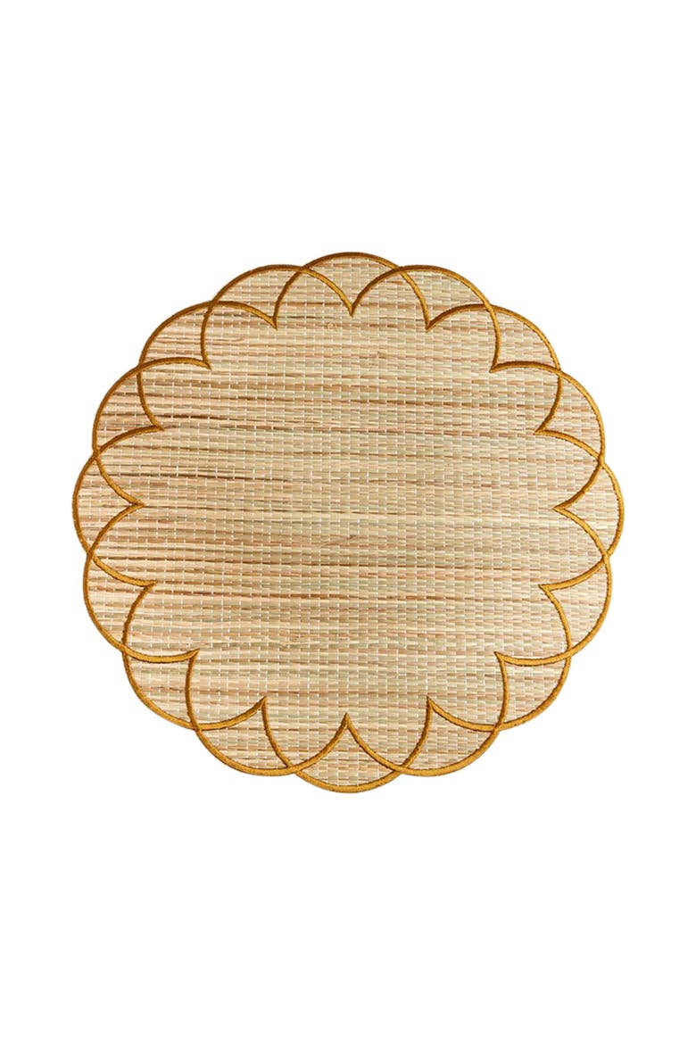 Bali Straw Placemat, Main, color, Gold