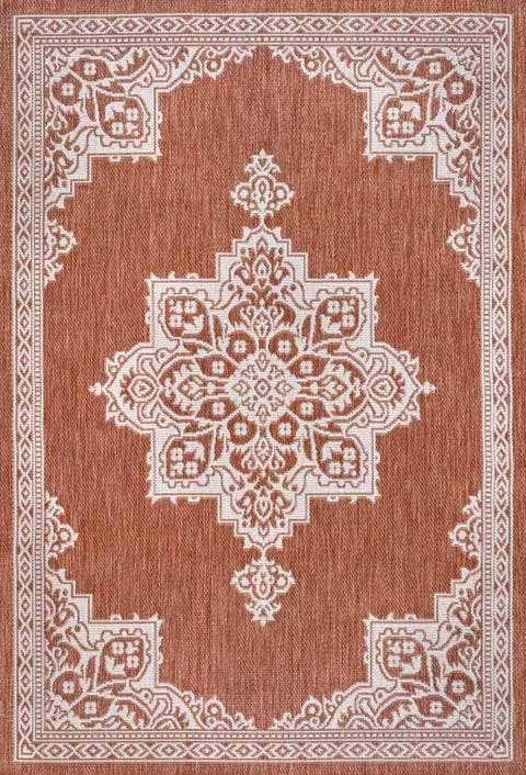 Arden Vintage Casual Medallion Indoor/Outdoor Area Rug
