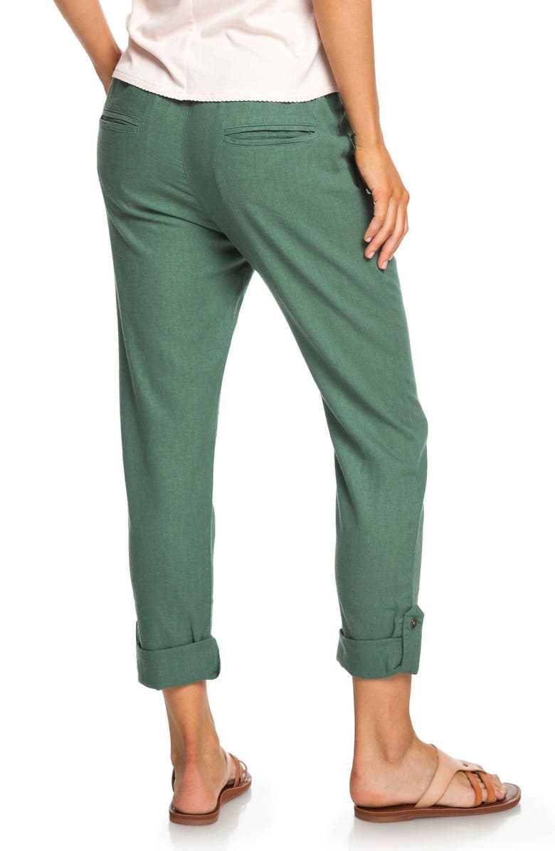 Roxy Symphony Lover Linen Blend Pants, Alternate, color, 