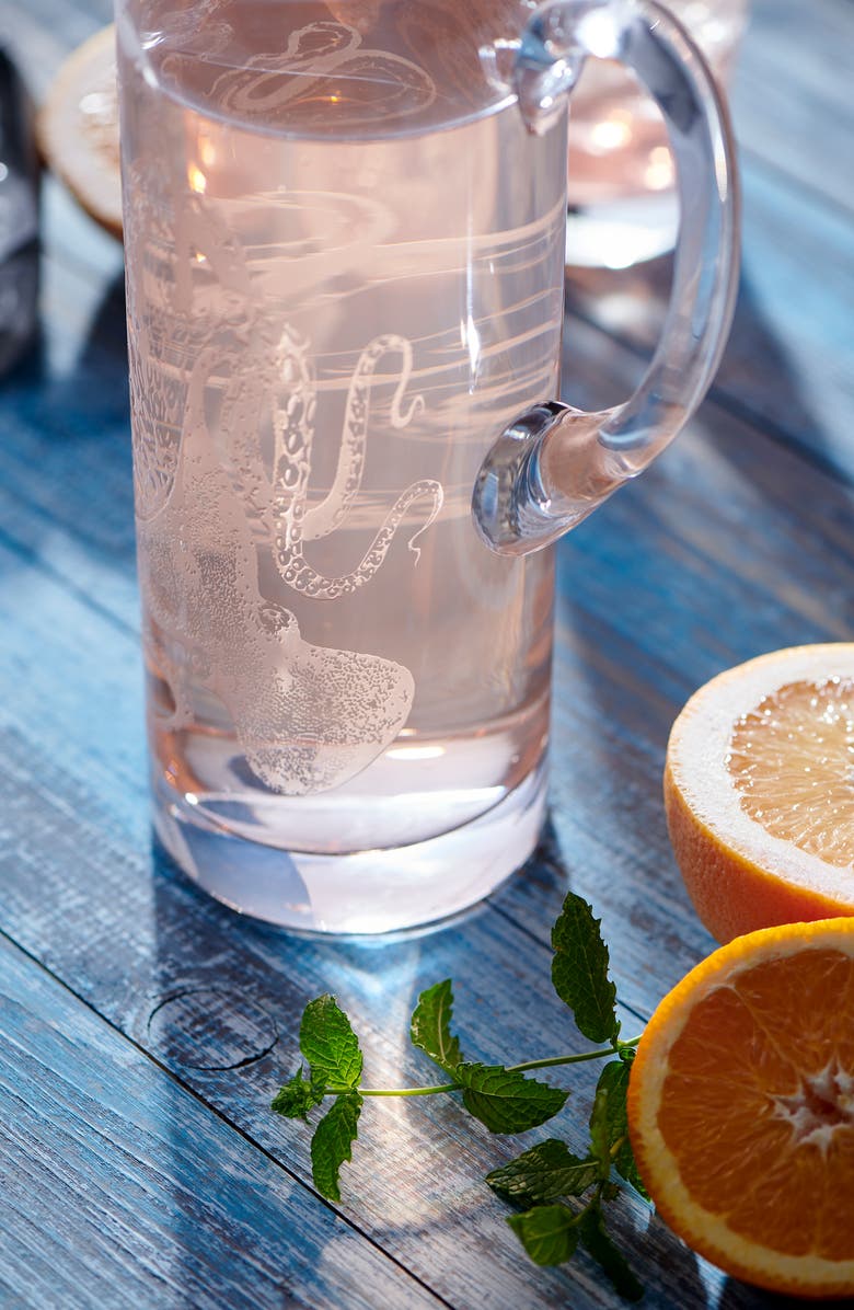 Caskata Lucy Tall Pitcher, Alternate, color, Clear