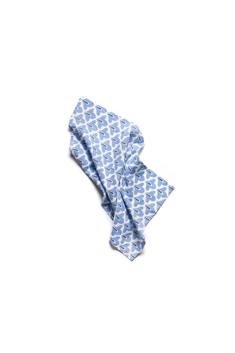 Iris Blue Sprout Large Hand Towel, Alternate, color, Blue