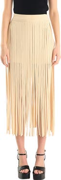 Endless Rose Knit Fringe Maxi Skirt
