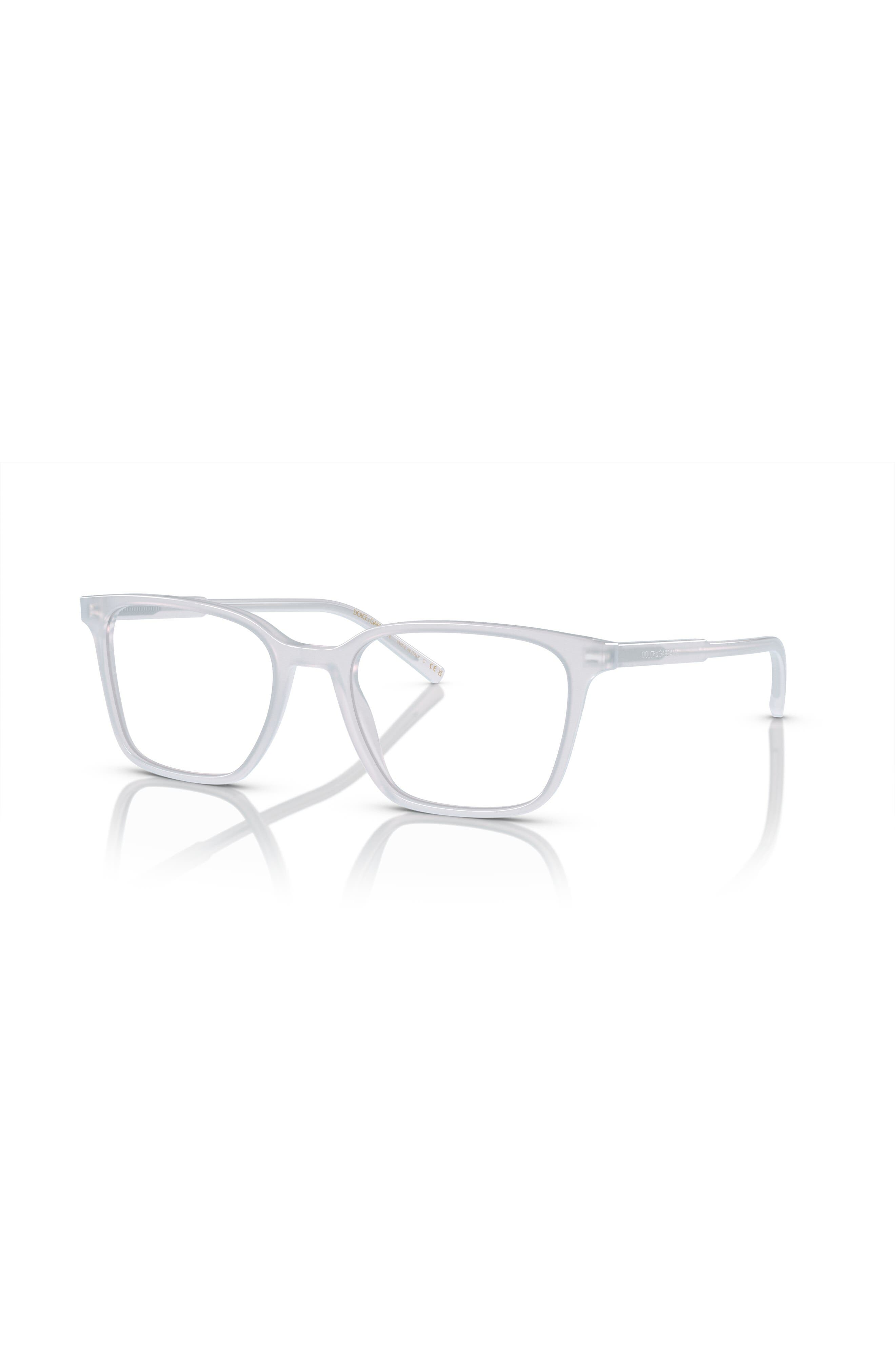 Dolce & Gabbana Dolce&gabbana 54mm Square Optical Glasses In Transparent