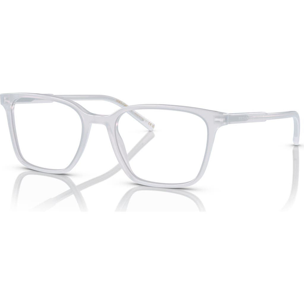 Dolce & Gabbana Dolce&gabbana 54mm Square Optical Glasses In Transparent