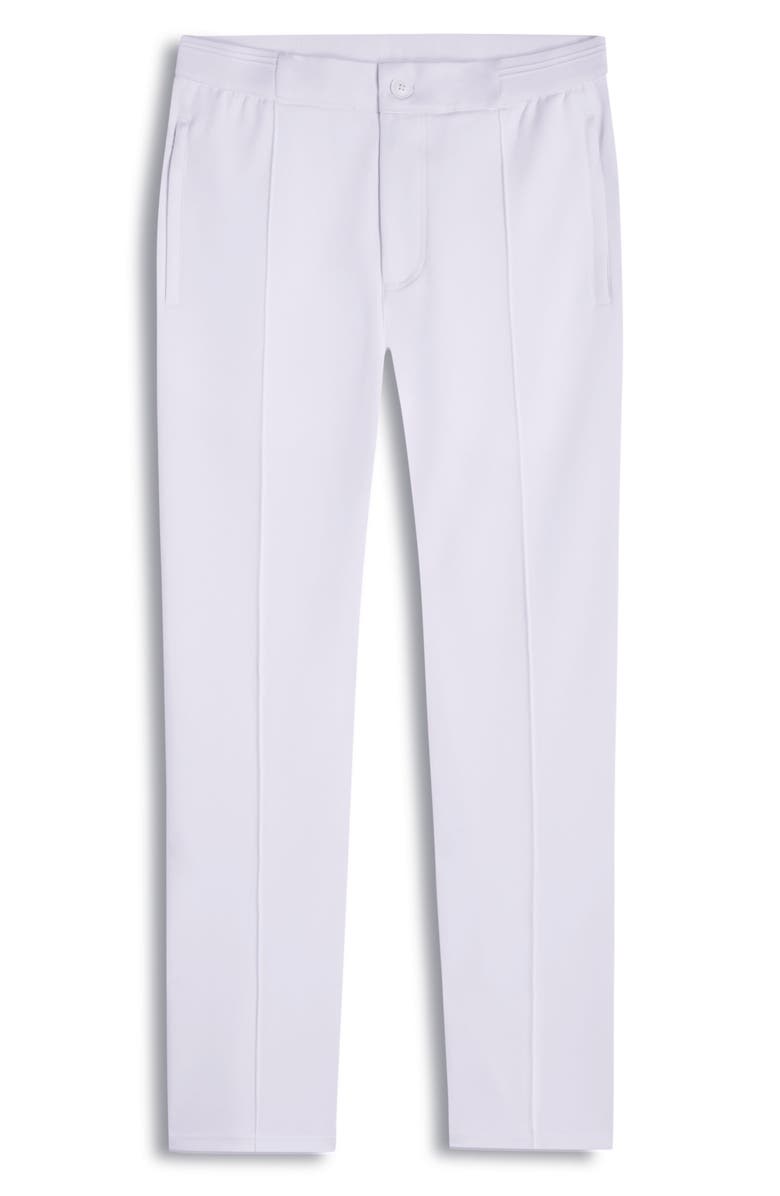 Bugatchi Soft Touch Pintuck Pants, Alternate, color, Chalk