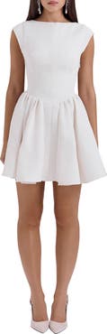 HOUSE OF CB Enchant Open Back Fit & Flare Minidress