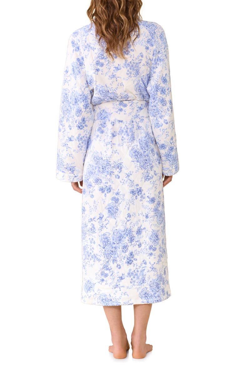 Floral Ballet Wrap Robe, Alternate, color, WHITE/BLUE FLOWER