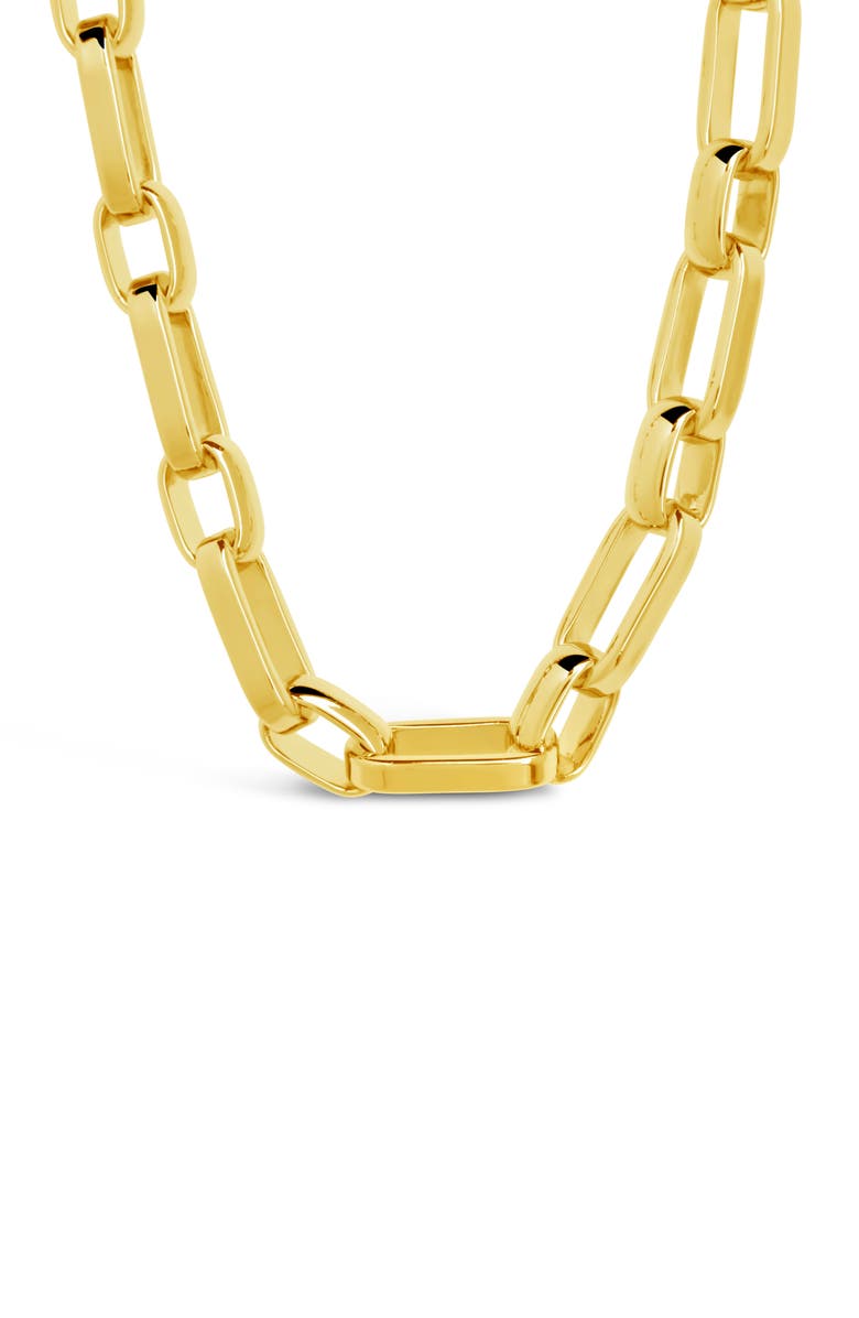 Sterling Forever Elara Chain Necklace, Alternate, color, Gold