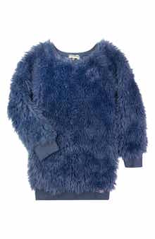 Appaman Kids' Avina Long Sleeve Faux Fur Dress