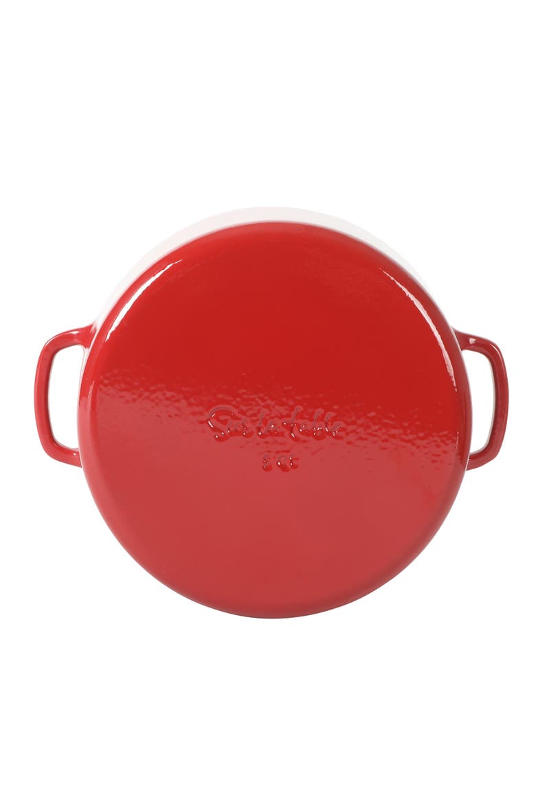 Sur La Table Supper Club 5-Quart Enameled Cast Iron Dutch Oven, Alternate, color, Sundried Tomato