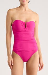 DKNY Ruched One-Piece Swimsuit
