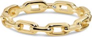 DEVATA Cable Link Ring in Gold Plated Sterling Silver