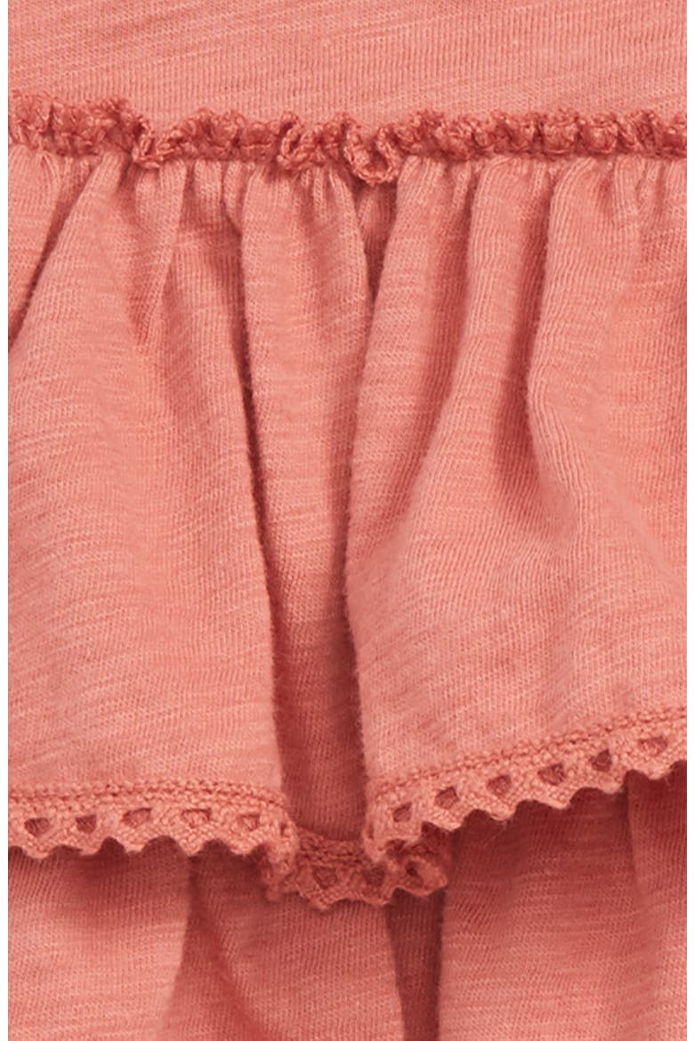 Peek Chloe Tiered Ruffle Bodysuit, Alternate, color, RUST