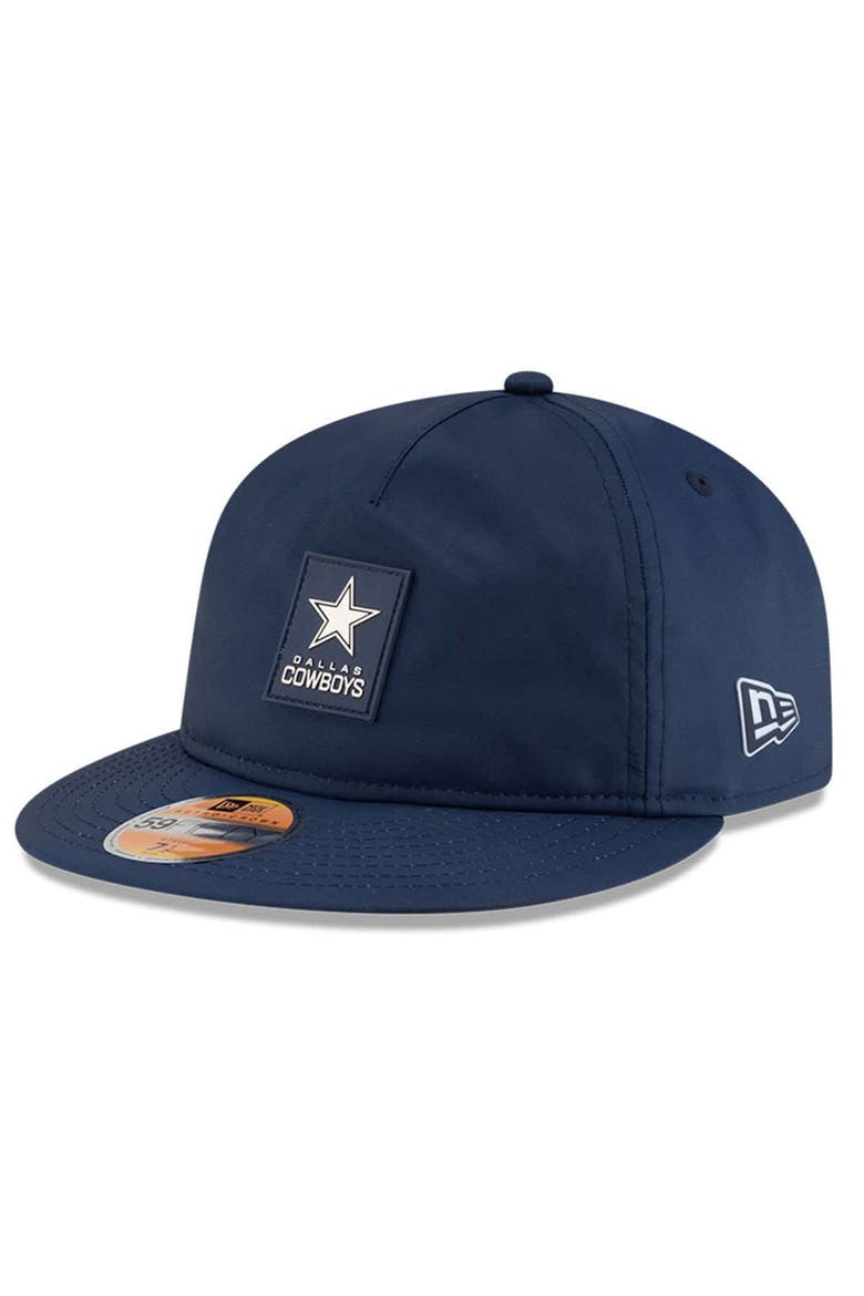 Men's New Era Navy Dallas Cowboys 2025 Sideline  Retro Crown 59FIFTY Fitted Hat, Alternate, color, Navy
