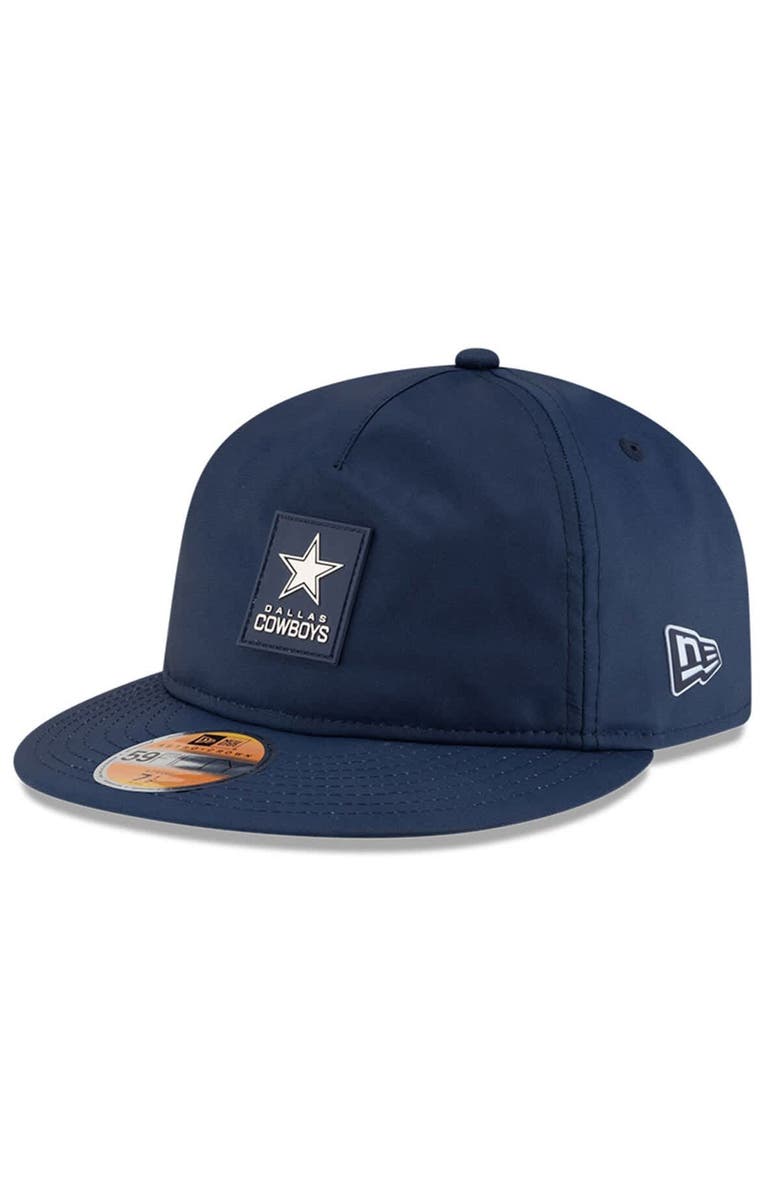 New Era Men's New Era Navy Dallas Cowboys 2025 Sideline  Retro Crown 59FIFTY Fitted Hat, Alternate, color, Navy