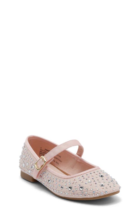 Kids' Rhinestone Mesh Mary Jane Flat (Toddler & Little Kid)