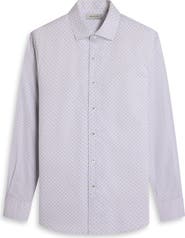 Bugatchi Alvin Shaped Fit Geo Print Button-Up Shirt