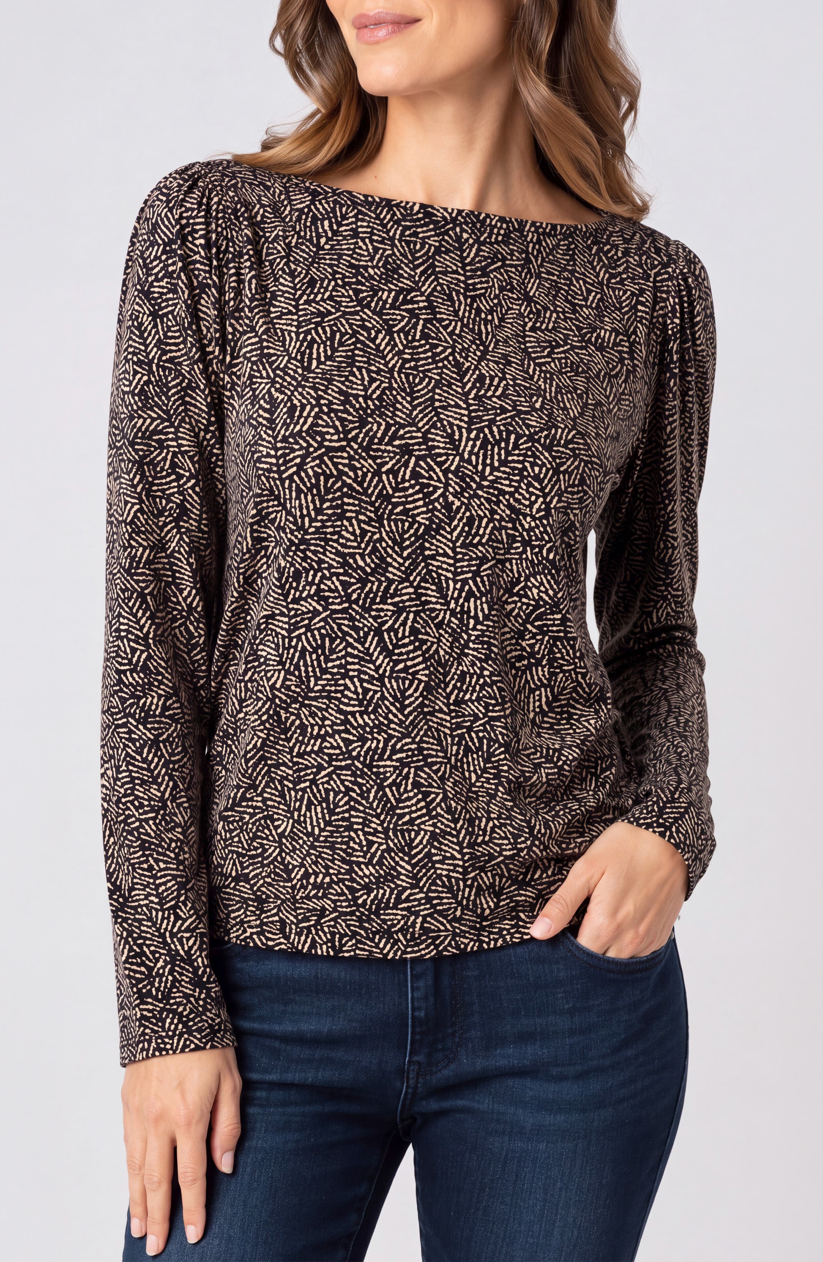 selected TAN/ BLK MULTI