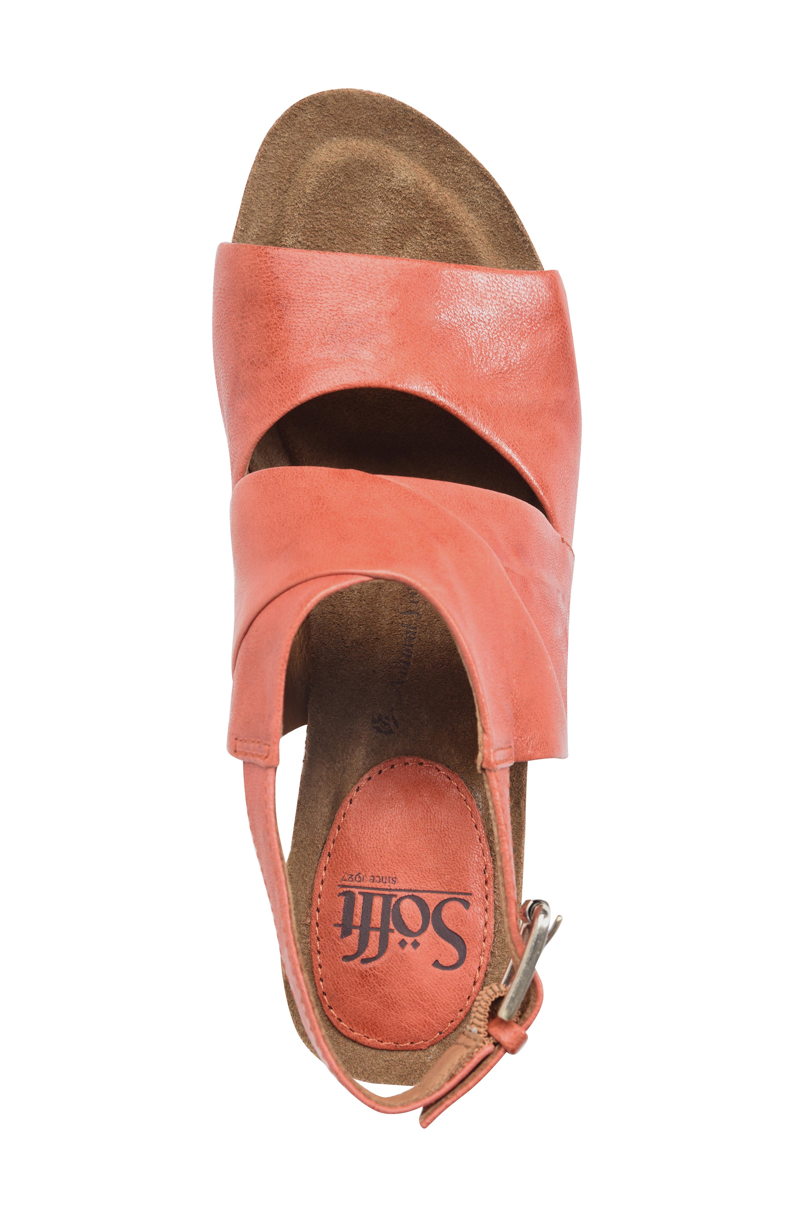 Corrina Sandal, Alternate, color, MANGO LEATHER