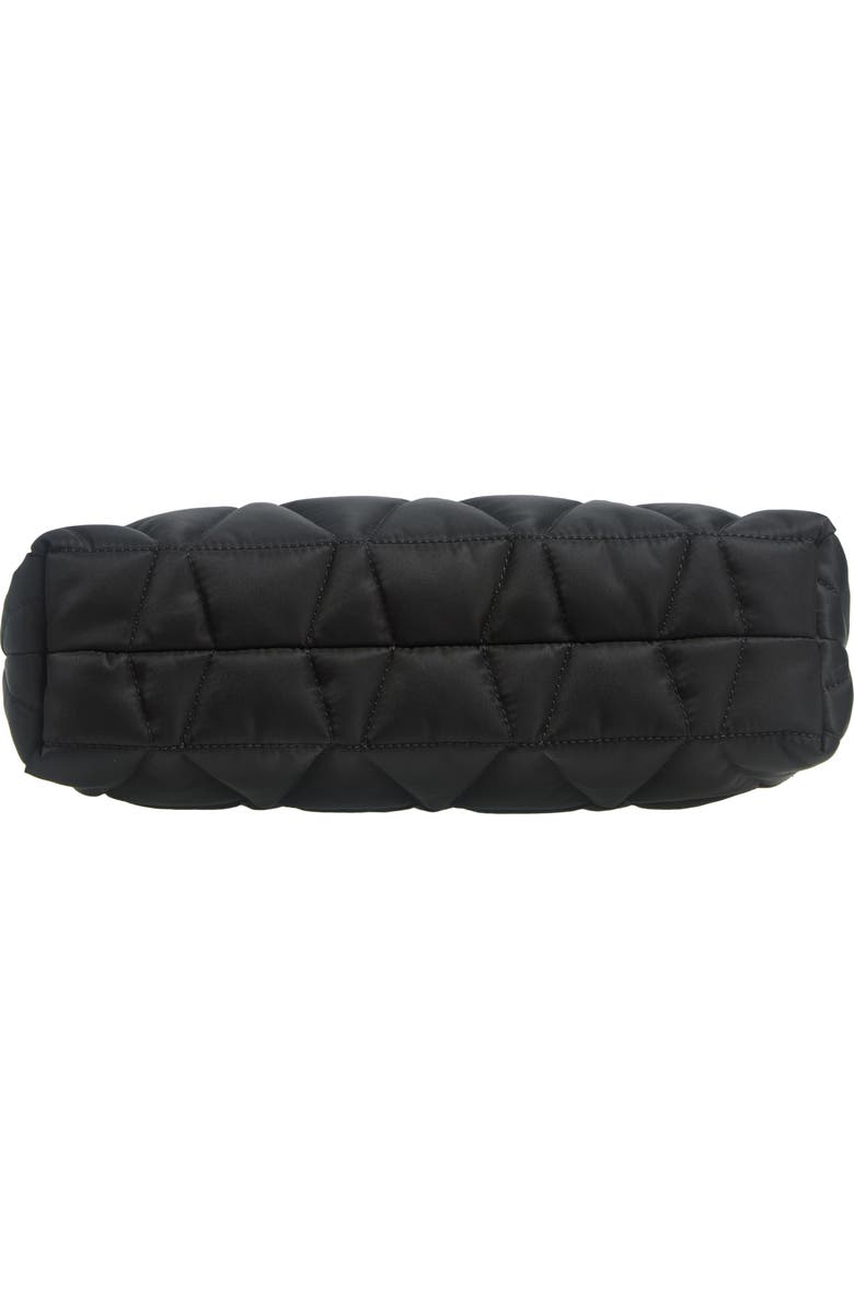 Versace Quilted Nylon Hobo Bag, Alternate, color,