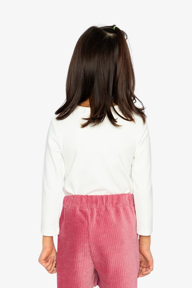 Brushed Rib Crew Neck Long Sleeve Top, Alternate, color, Off-White