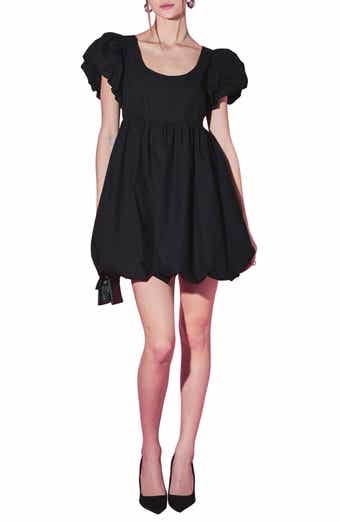Bubble Hem Puff Sleeve Minidress