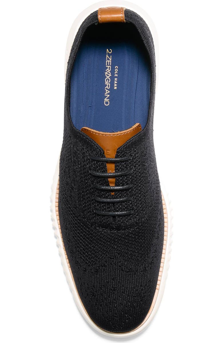 Cole Haan 2.ZeroGrand Stitchlite Water Resistant Wingtip, Alternate, color, Black/Ivor