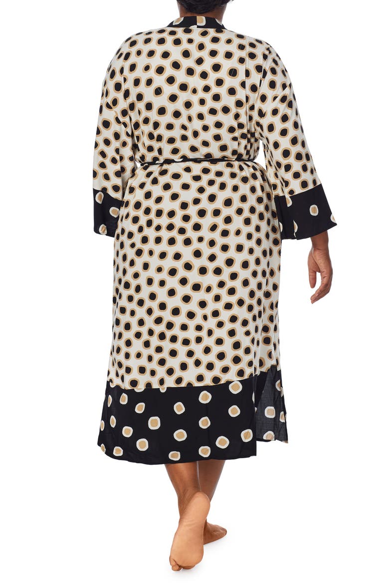Print Wrap Robe, Alternate, color, TAN PRINT