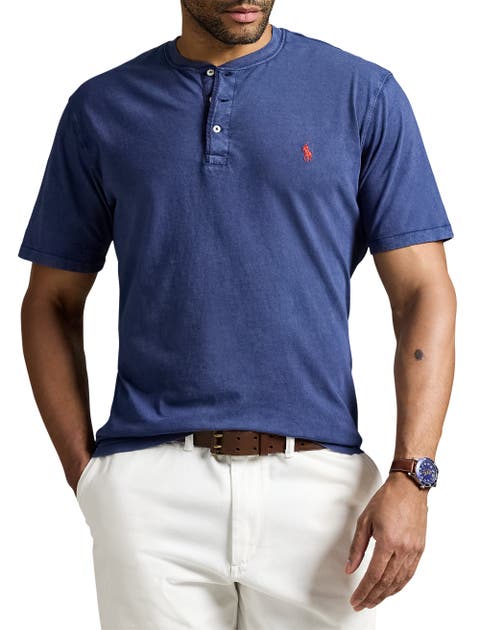 Big & Tall Slub Jersey Henley Shirt