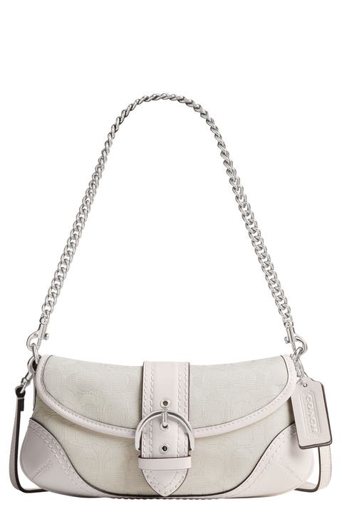 Soho 25 Signature Jacquard Canvas Shoulder Bag
