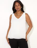 Live Unlimited Chiffon V-Neck Swing Vest