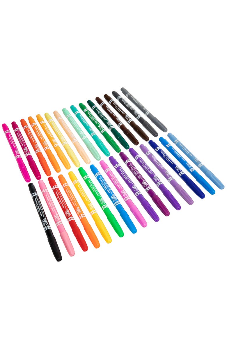 ALEX Art Of Fun Fine Tip Markers 30 Pack, Washable, Kids & Adults, Alternate, color, Multicolored