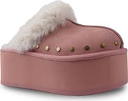 Candie's Sutton Faux Fur Platform Clog