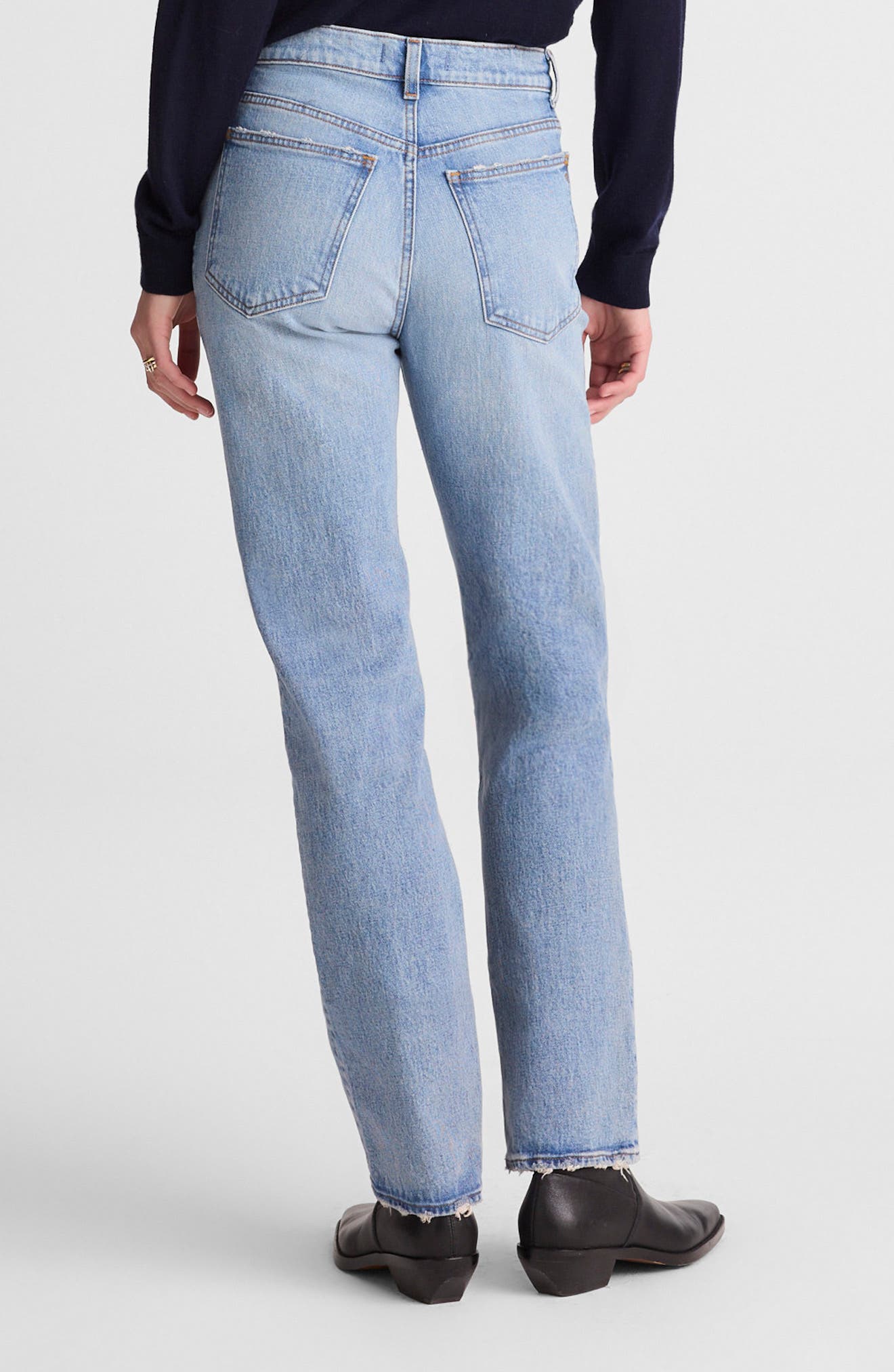 Longline Straight Leg Jeans - image 2